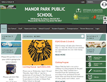 Tablet Screenshot of manorparkps.ocdsb.ca