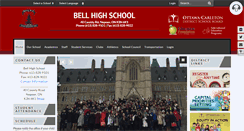Desktop Screenshot of bellhs.ocdsb.ca