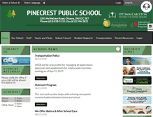 Tablet Screenshot of pinecrestps.ocdsb.ca