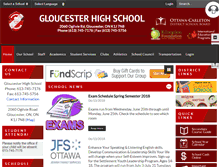 Tablet Screenshot of gloucesterhs.ocdsb.ca