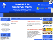 Tablet Screenshot of conventglenes.ocdsb.ca