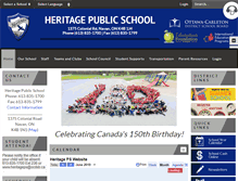Tablet Screenshot of heritageps.ocdsb.ca